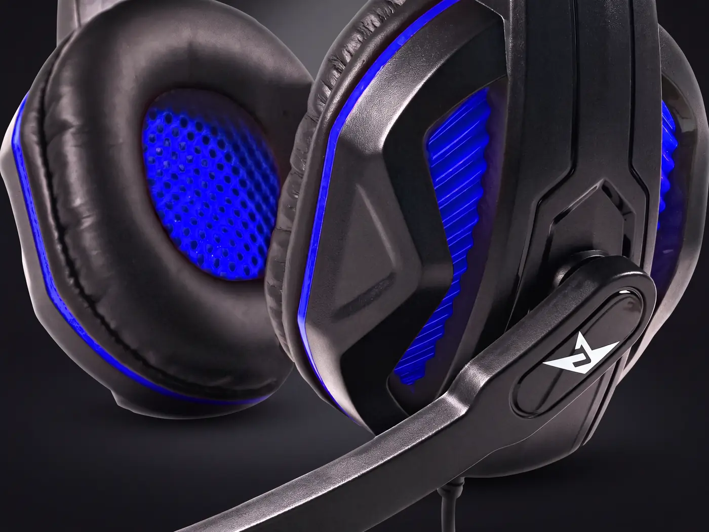 Ørekop og mikrofonarm på Next FX3 gaming headset