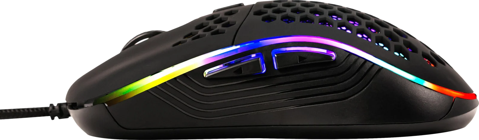 Next SR7 gaming mus (sort), set fra siden