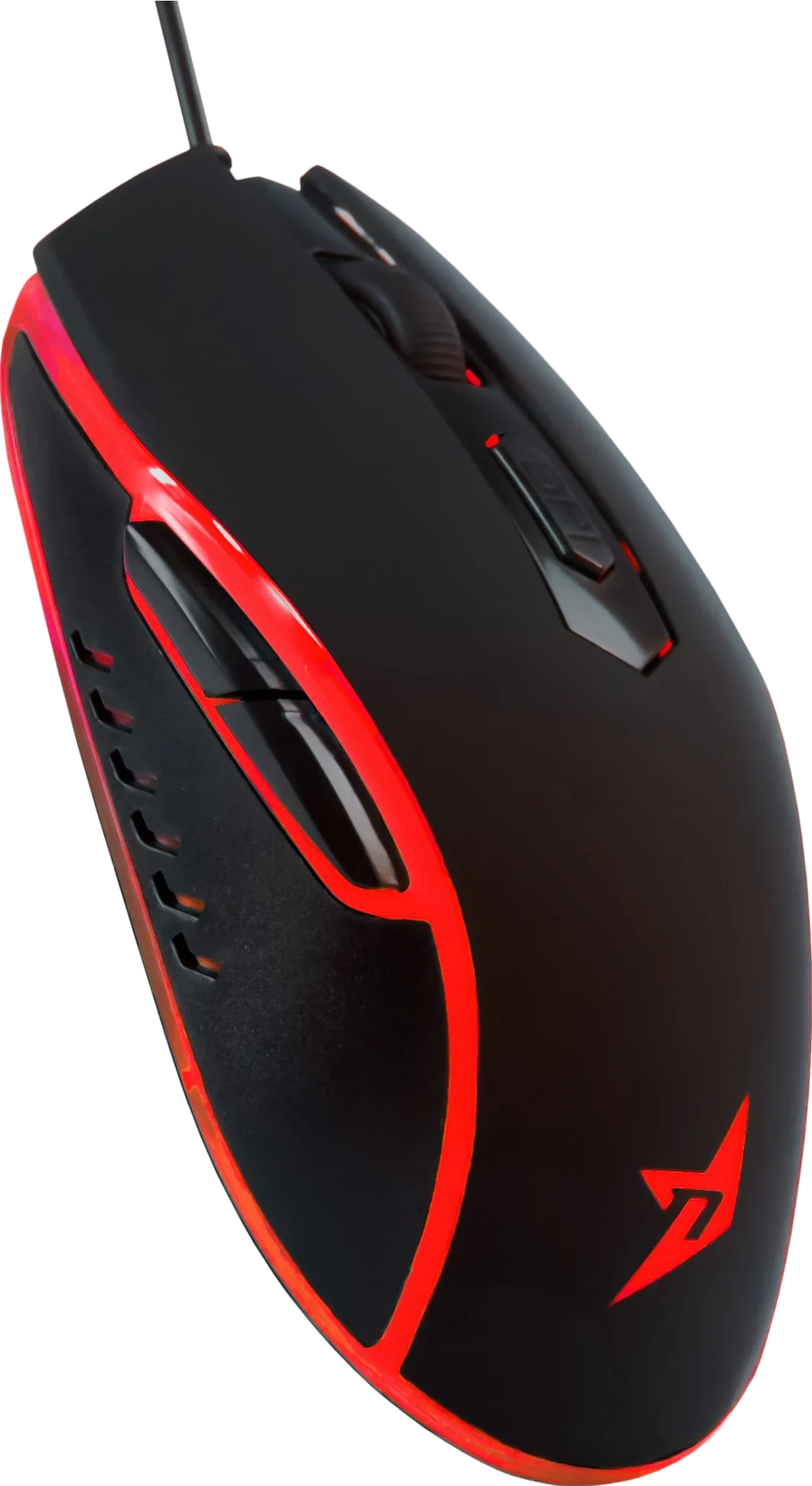 Next SR3 gaming mus, set skråt forfra