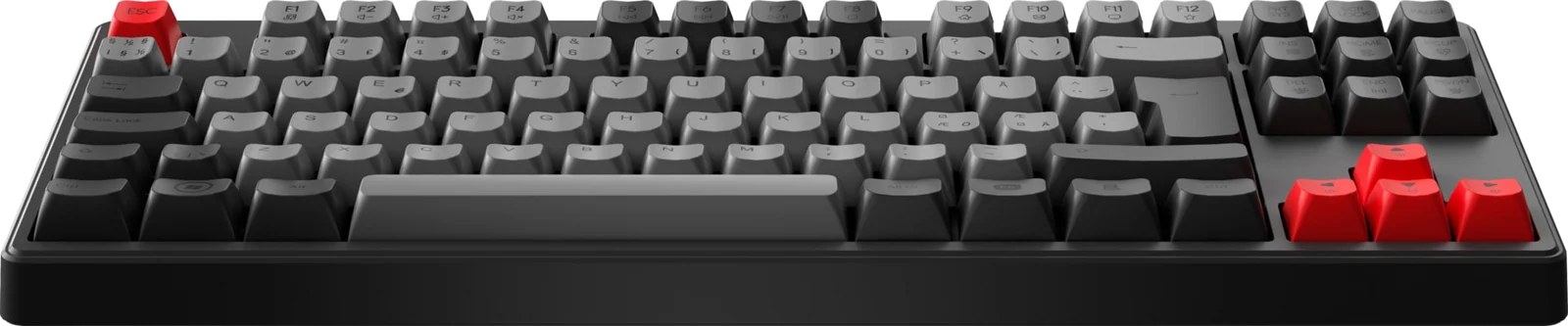 Next MX6 TKL gaming-tastatur (sort), set forfra