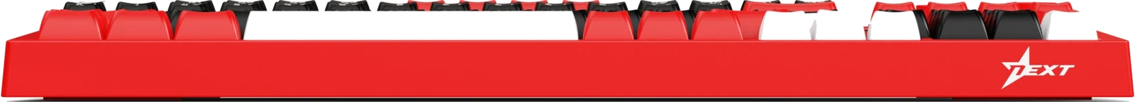 Next KD5 keyboard (rød), set fra siden